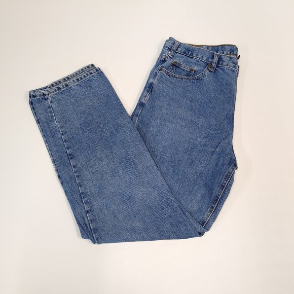 Full Blue Jeans Classic Fit Straight Leg Denim Men's Jeans 38x34 Sits At Waist - Picture 6 of 7